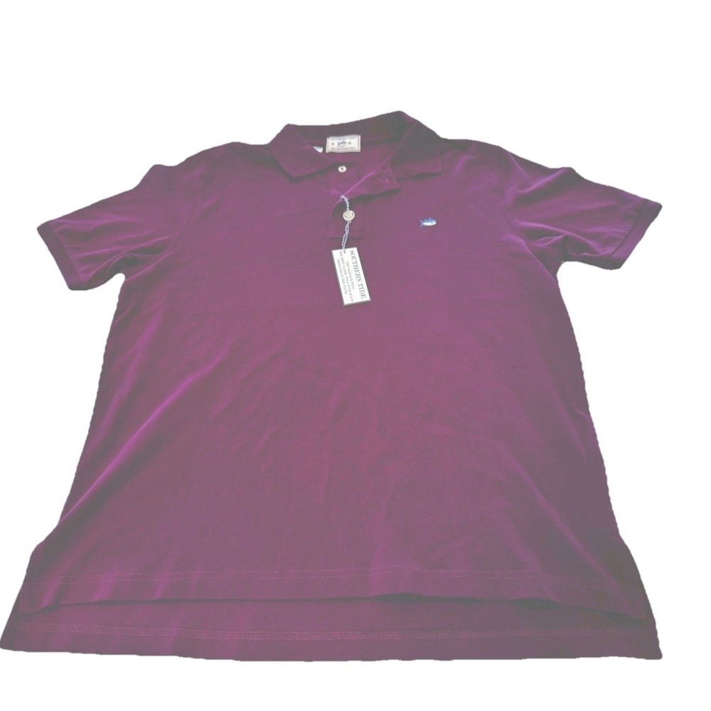 Southern Tide‎ Skipjack Polo, Medium, Purple, Cotton, NWT